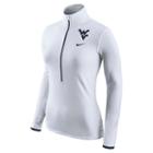 Women's Nike West Virginia Mountaineers Pro Hyperwarm Pullover, Size: Xl, White