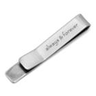 Always & Forever Hidden Message Tie Bar, Men's, Silver