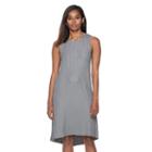 Women's Apt. 9&reg; Ribbed A-line Dress, Size: Xs, Grey