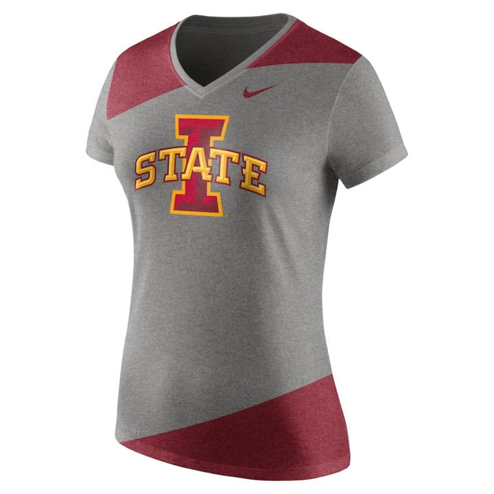 Women's Nike Iowa State Cyclones Champ Drive Tee, Size: Medium, Natural