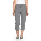 Women's Croft & Barrow&reg; Pull-on Knit Capris, Size: Xl, Dark Grey