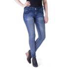 Juniors' Amethyst Faded Denim Jeggings, Girl's, Size: 13 Short, Dark Blue