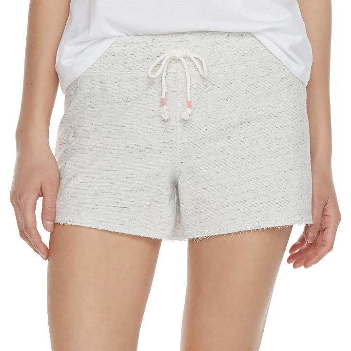Juniors' So&reg; French Terry Lounge Shorts, Girl's, Size: Xs, Grey