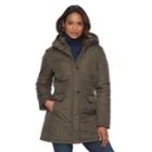 Women's Kc Collections Quilted Hooded Walker Jacket, Size: Medium, Green Oth