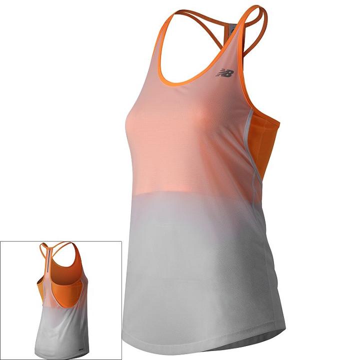 Women's New Balance Nb Ice Hybrid Racerback Running Tank, Size: Xl, White