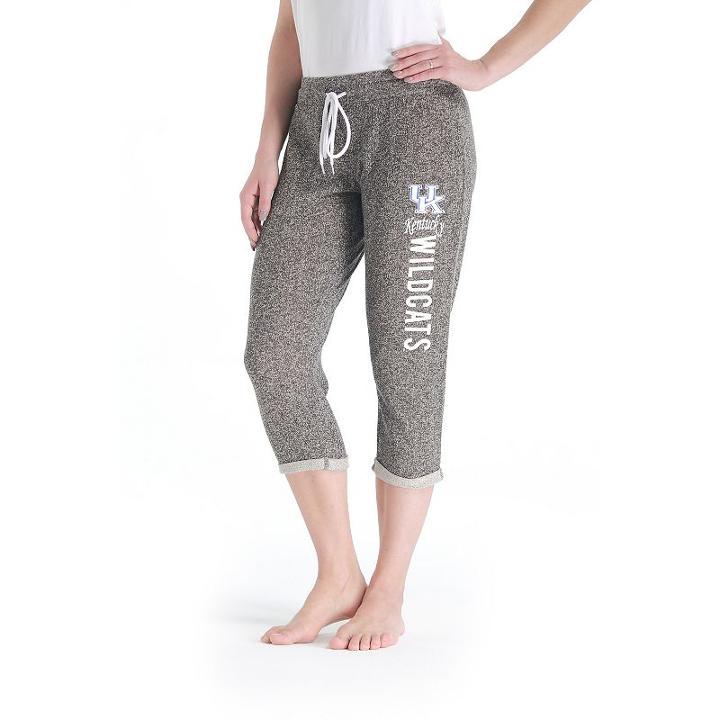 Women's College Concepts Kentucky Wildcats Turf Knit Capris, Size: Large, Grey Other