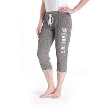 Women's College Concepts Kentucky Wildcats Turf Knit Capris, Size: Large, Grey Other