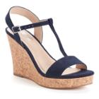 Style Charles By Charles David Laura Women's Wedge Sandals, Girl's, Size: 6, Blue (navy)