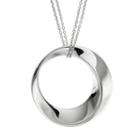 She Sterling Silver Circle Pendant Necklace, Women's, Size: 17, Grey
