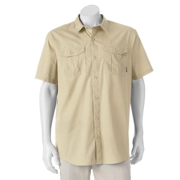 Men's Columbia Pine Park Button-down Shirt, Size: Small, White Oth