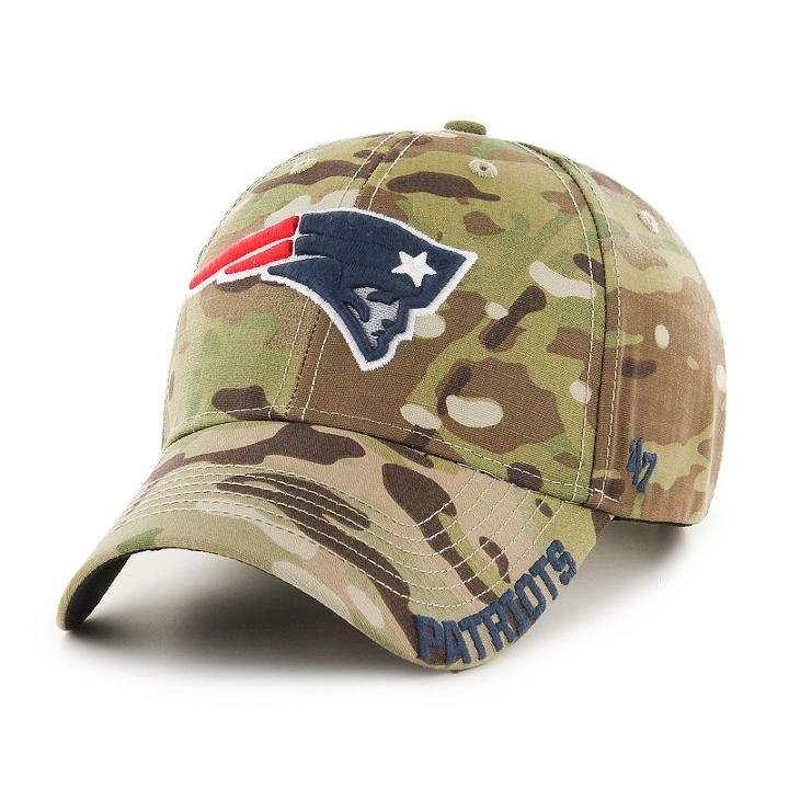 Adult '47 Brand New England Patriots Multicam Myers Adjustable Cap, Ovrfl Oth