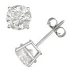 14k White Gold 2 Carat T.w. Igl Certified Diamond Solitaire Stud Earrings, Women's