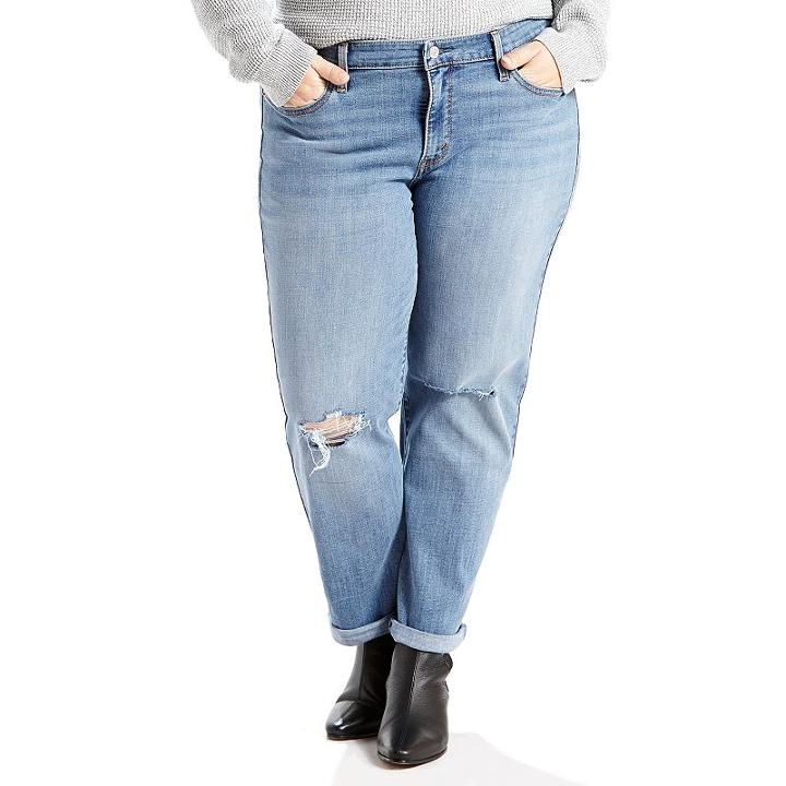 Plus Size Levi's Boyfriend Jeans, Women's, Size: 20 W, Med Blue