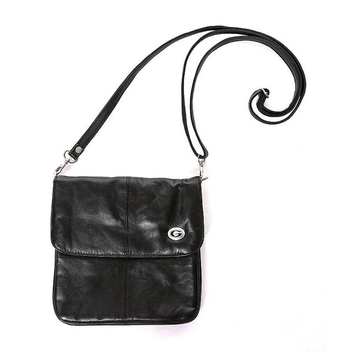 Georgia Bulldogs Leather Clutch Purse, Women's, Black