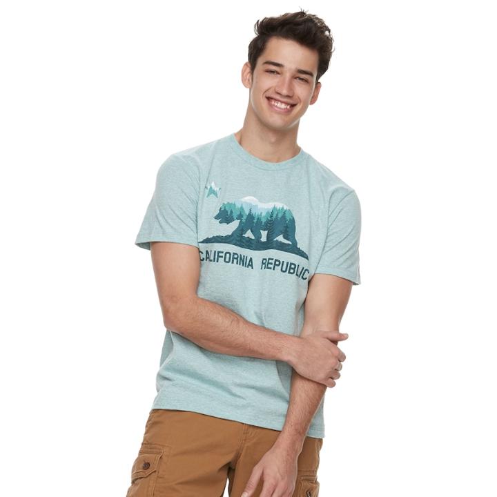 Men's Urban Pipeline® Graphic Tee, Size: Small, Med Green