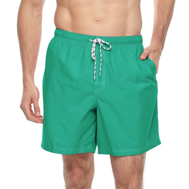 Big & Tall Croft & Barrow&reg; Solid Swim Trunks, Men's, Size: Xl Tall, Turquoise/blue (turq/aqua)