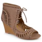 Journee Collection Zola Women's Wedge Sandals, Girl's, Size: 11, Lt Beige