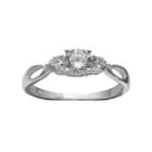 Primrose Sterling Silver Cubic Zirconia 3-stone Ring, Women's, Size: 6