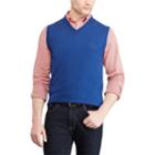 Men's Chaps Regular-fit V-neck Sweater Vest, Size: Xxl, Blue