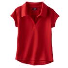 Girls 4-16 & Plus Size Chaps Short Sleeve Performance Polo Shirt, Size: 8-10, Red Other