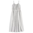 Girls 4-10 Jumping Beans&reg; Patterned Cami Strap Maxi Dress, Size: 8, Light Grey