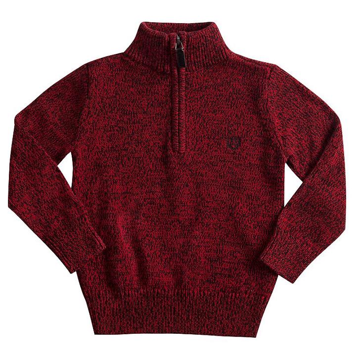 Boys 4-7 Chaps 1/4-zip Pullover Sweater, Size: 7, Red