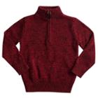 Boys 4-7 Chaps 1/4-zip Pullover Sweater, Size: 7, Red