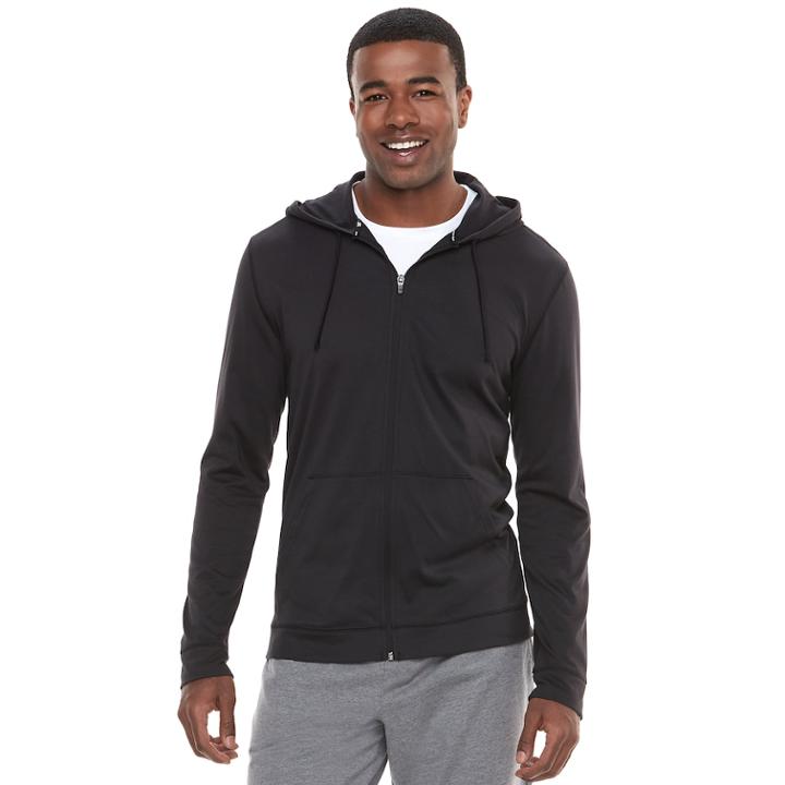 Men's Tek Gear&reg; Ultra Soft Jersey Hoodie, Size: Medium, Black