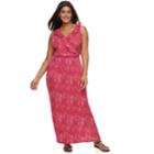 Plus Size Apt. 9&reg; Ruffle Maxi Dress, Women's, Size: 3xl, Dark Pink