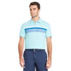Men's Izod Sportflex Classic-fit Engineer-striped Stretch Performance Polo, Size: Xl, Blue