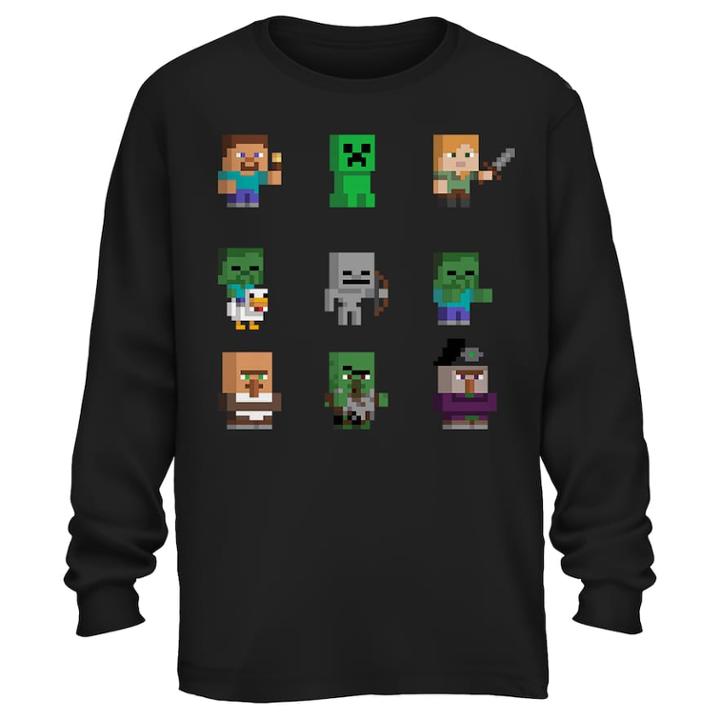 Boys 8-20 Minecraft Group Tee, Size: Xl, Black