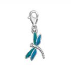 Personal Charm Sterling Silver Dragonfly Charm, Women's, Blue