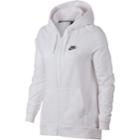 Women's Nike Speckle Fleece Zip-up Hoodie, Size: Large, White