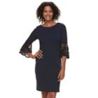 Women's Sharagano Lace Bell Sleeve Shift Dress, Size: 6, Light Blue