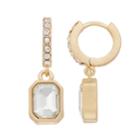 Simply Vera Vera Wang Simulated Crystal Hoop Drop Earrings, Women's, Gold