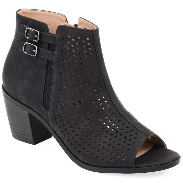 Journee Collection Harlem Women's Ankle Boots, Size: 7.5, Black