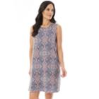 Women's Apt. 9&reg; French Terry Swing Dress, Size: Medium, Gray Medallion