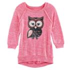 Girls 7-16 & Plus Size Miss Chievous 3/4 Hatchi Graphic Top, Size: M Plus, Pink