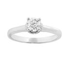 Simply Vera Vera Wang Diamond Solitaire Engagement Ring In 14k White Gold (5/8 Ct. T.w.), Women's, Size: 5.50