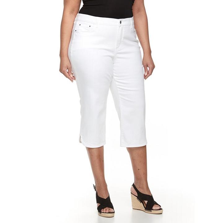 Plus Size Croft & Barrow&reg; Curvy Fit Dress Pants, Women's, Size: 16 W, White