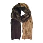 Muk Luks Colorblock Cable-knit Scarf - Men, Brown