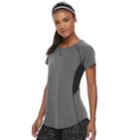 Women's Tek Gear&reg; Mesh Back Base Layer Tee, Size: Small, Dark Grey