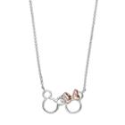 Disney's Mickey & Minnie Mouse Interlocking Link Necklace, Women's, Grey