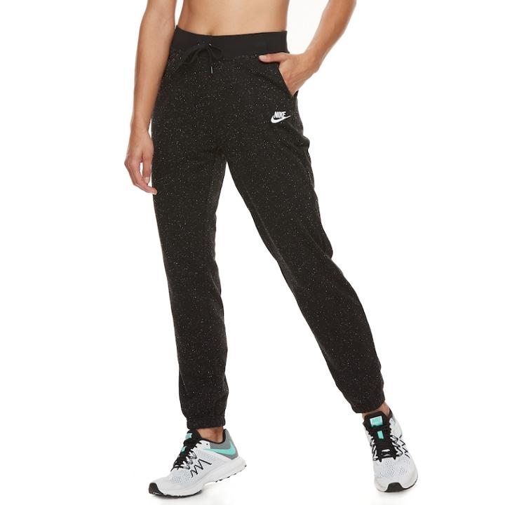 Women's Nike Sportswear Cuffed Fleece Pants, Size: Small, Grey (charcoal)