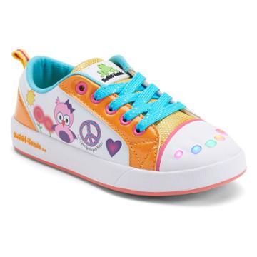 Bobbi-toads Heatherz Girls' Light-up Sneakers, Girl's, Size: Medium (2), Orange