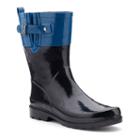 Western Chief Top Pop Women's Colorblock Rain Boots, Size: Medium (6), Blue