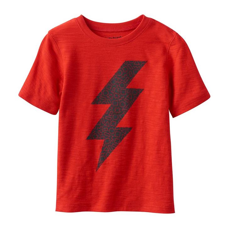 Boys 4-10 Jumping Beans&reg; Patterned Slubbed Tee, Boy's, Size: 7x, Med Red