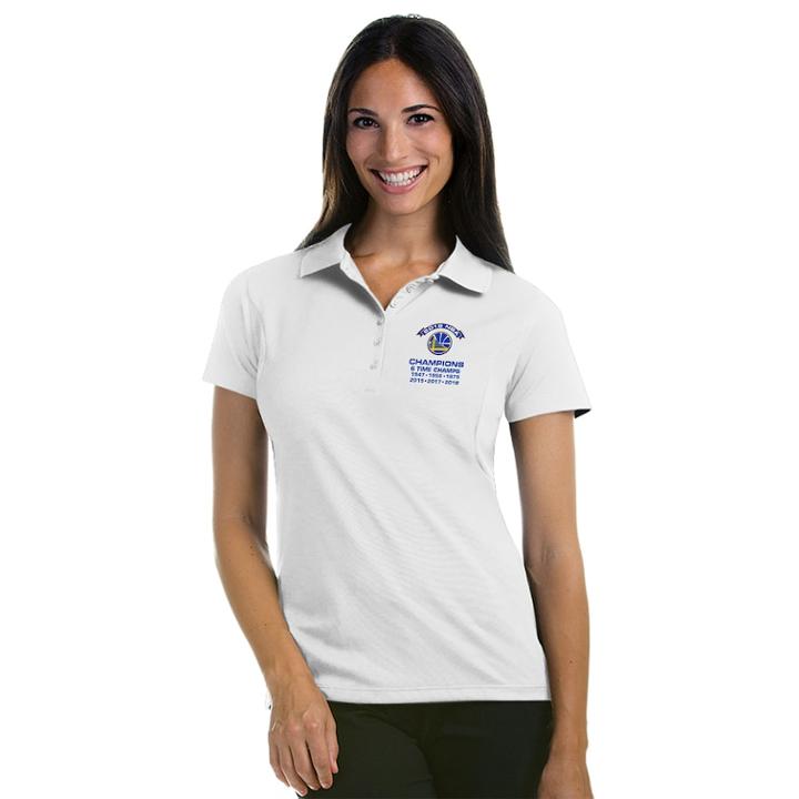 Women's Antigua Golden State Warriors 2018 Nba Finals Champions Women's Pique Xtra-lite, Size: Xl, White