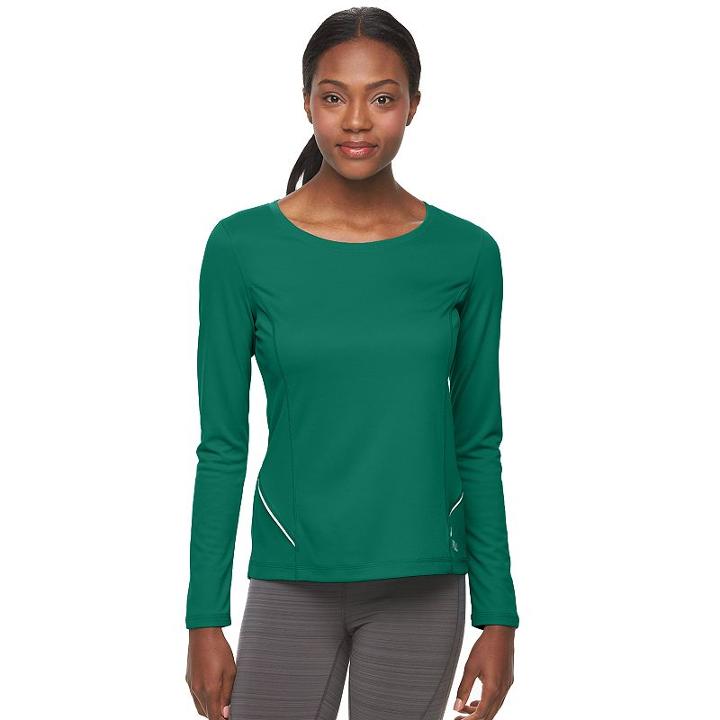 Women's Fila Sport&reg; Breakthrough Workout Tee, Size: Small, Turquoise/blue (turq/aqua)