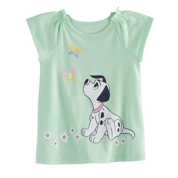 Disney's Dalmatian Raglan Tunic By Jumping Beans&reg;, Infant Girl's, Size: 3 Months, Lt Green